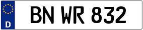 Trailer License Plate